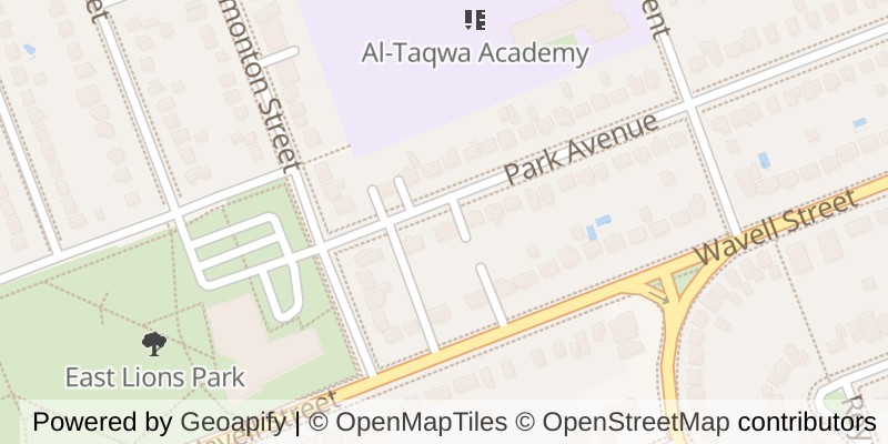 Map of 1803 PARK AVENUE, London East (East H)