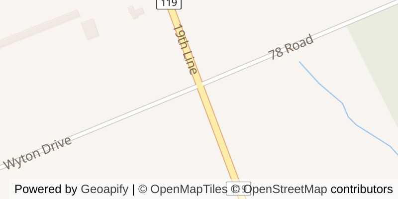 Map of 195989 19TH LINE, Zorra