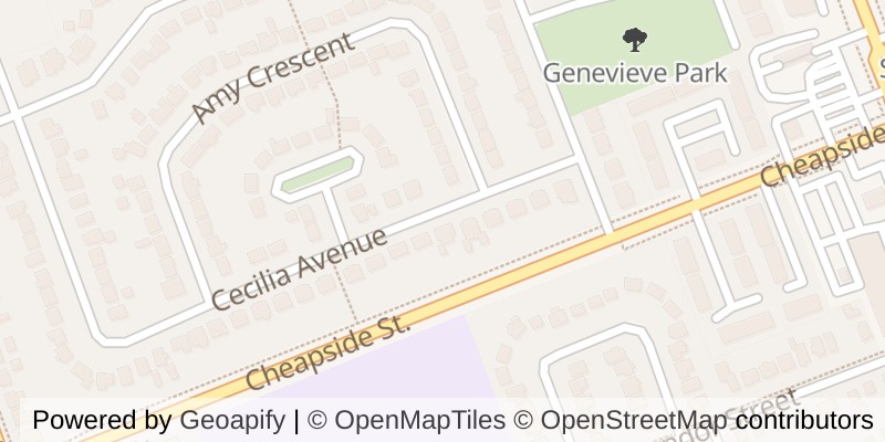 Map of 99 CECILIA AVENUE, London East (East C)