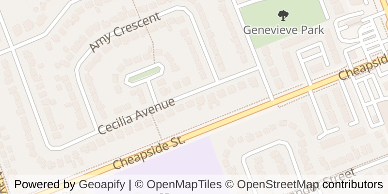 Map of 101 CECILIA AVENUE, London East (East C)