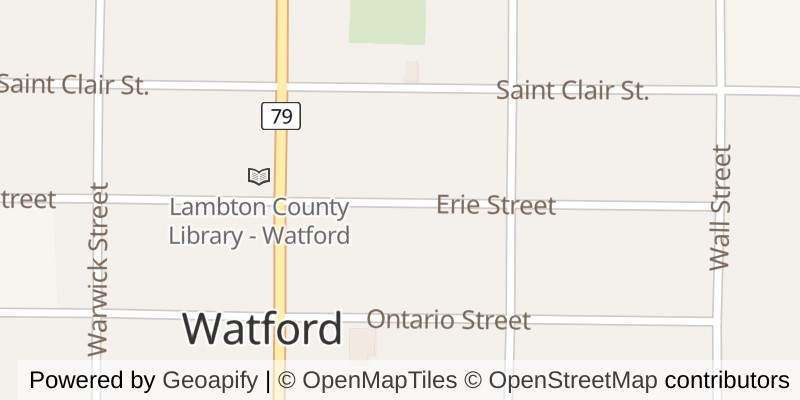 Map of 555 ERIE STREET, Warwick (Watford)