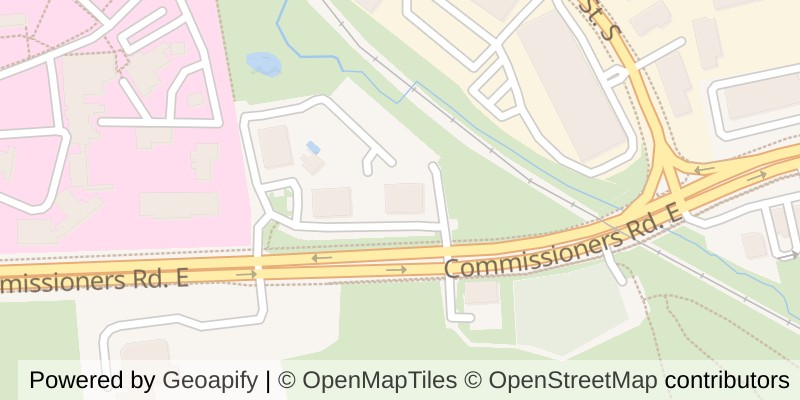 Map of 1203 - 860 COMMISSIONERS ROAD E, London South (South H)