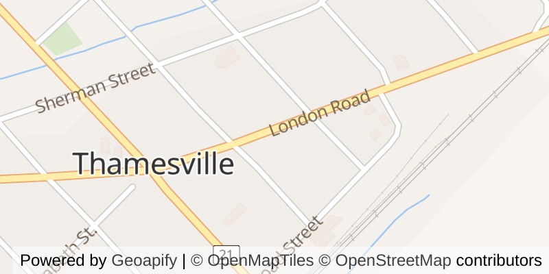 Map of 61 LONDON ROAD, Chatham-Kent (Thamesville)