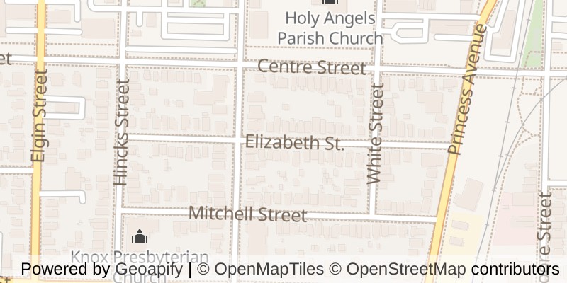 Map of 67-69 ELIZABETH STREET, St. Thomas