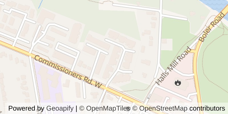 Map of 7 - 1331 COMMISSIONERS ROAD W, London South (South B)