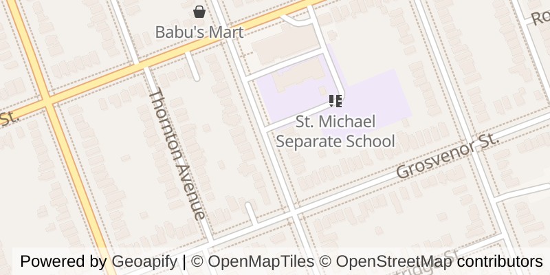 Map of 908 MAITLAND STREET, London East (East B)