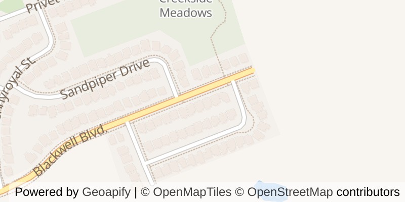 Map of 1609 BLACKWELL BOULEVARD, London North (North D)