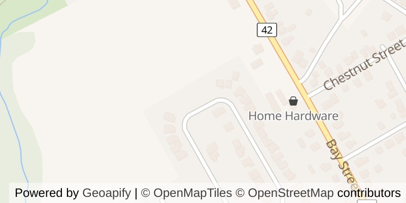 Map of 6 BACKUS DRIVE, Norfolk (Port Rowan)