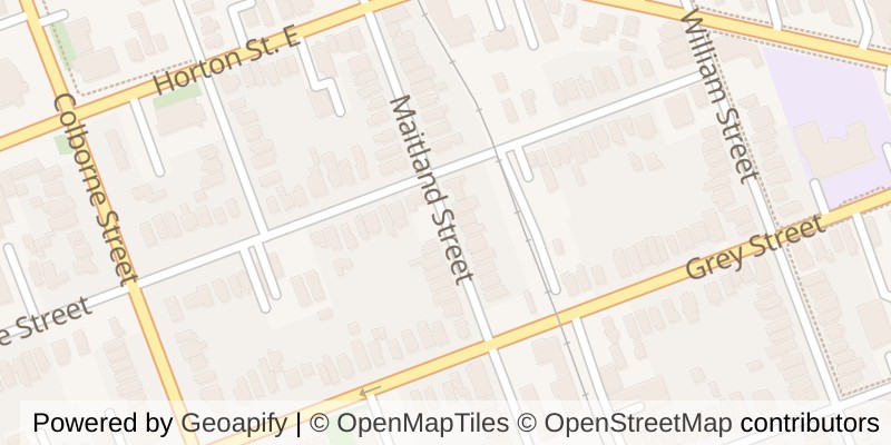 Map of 194 MAITLAND STREET, London East (East K)