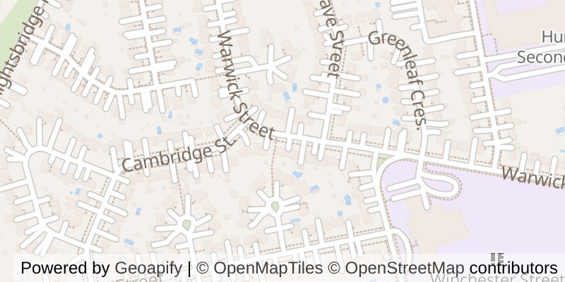 Map of 828 WARWICK STREET, Woodstock (Woodstock - North)