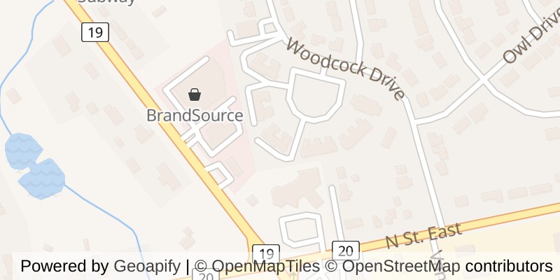 Map of 8 - 19 WREN COURT, Tillsonburg