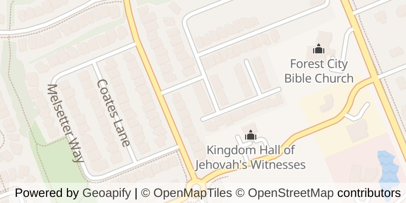 Map of 5 - 1061 EAGLETRACE DRIVE, London North (North S)