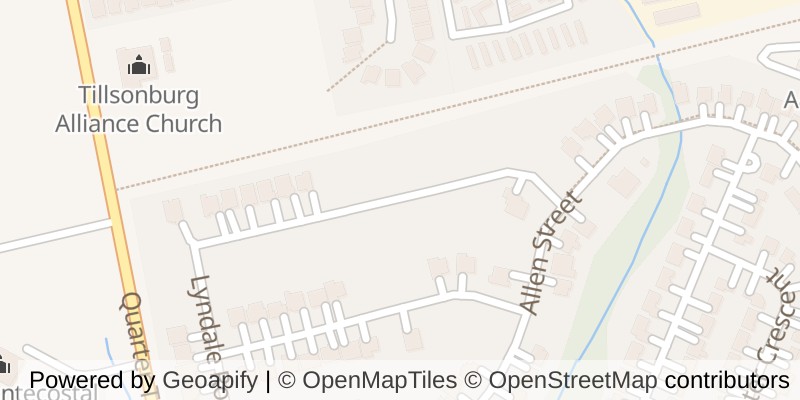 Map of 29 BROOKSIDE LANE, Tillsonburg