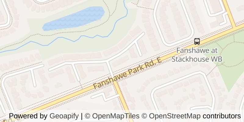 Map of 167 - 1010 FANSHAWE PARK ROAD E, London North (North C)