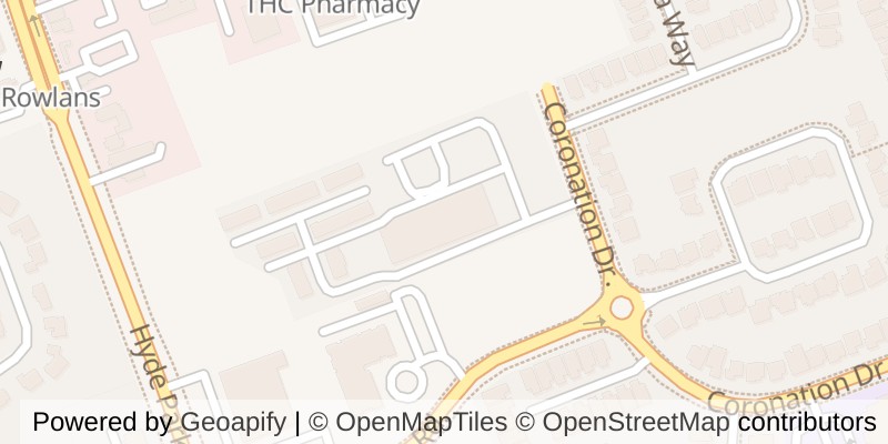 Map of 812 - 1030 CORONATION DRIVE, London North (North L)