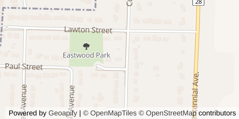 Map of 78 PETER STREET, Central Elgin