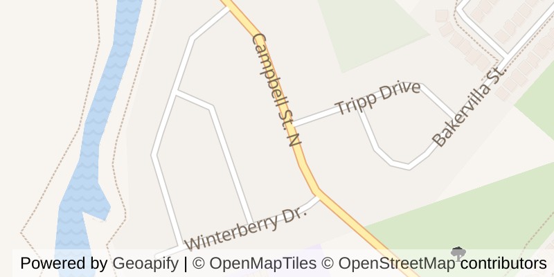 Map of 4091 CAMPBELL STREET N, London South (South V)