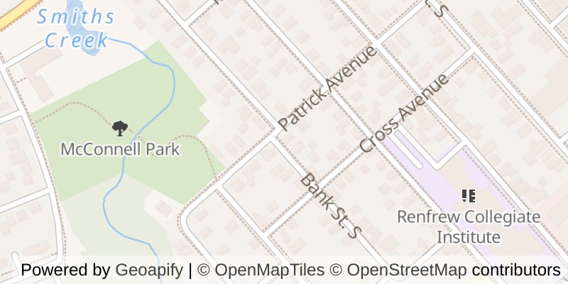 Map of 81 BANK STREET S, Renfrew
