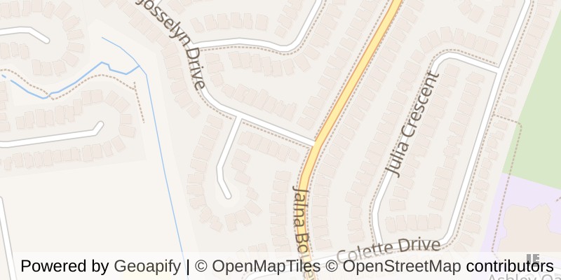 Map of 252 JOSSELYN DRIVE, London South (South X)