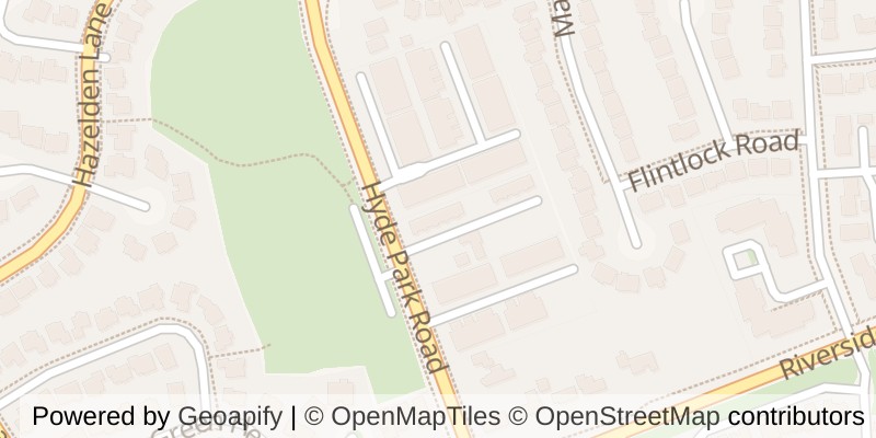 Map of 16 - 433 HYDE PARK ROAD, London North (North P)