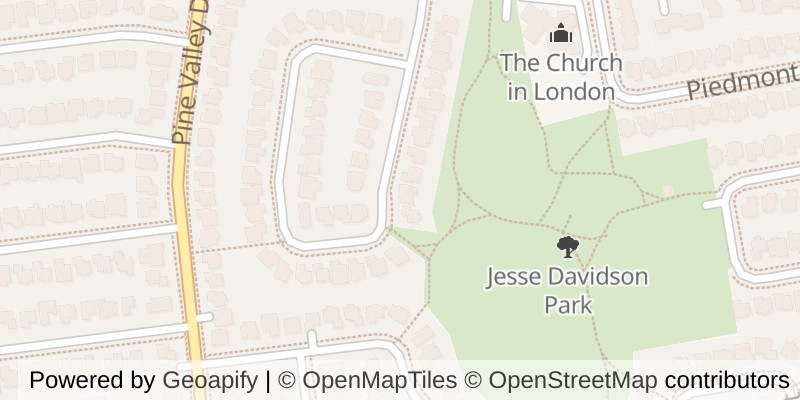 Map of 114 MONTE VISTA CRESCENT, London South (South N)