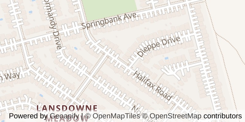 Map of 624 HALIFAX ROAD, Woodstock (Woodstock - North)