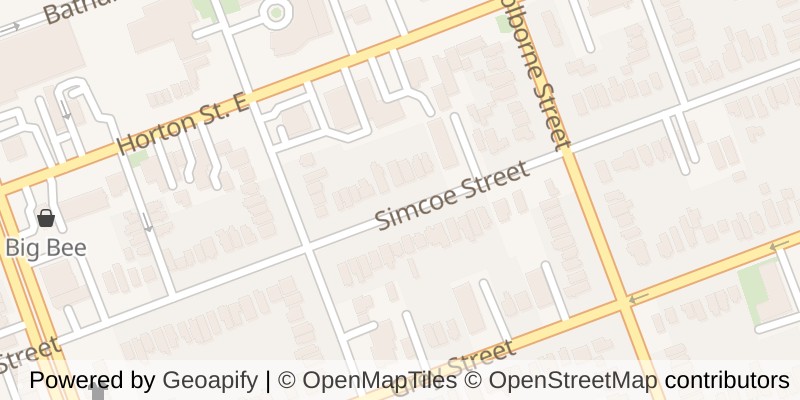 Map of 358 SIMCOE STREET, London East (East K)