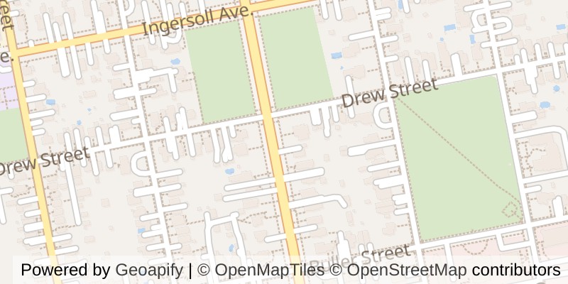 Map of 140 VANSITTART AVENUE, Woodstock (Woodstock - North)