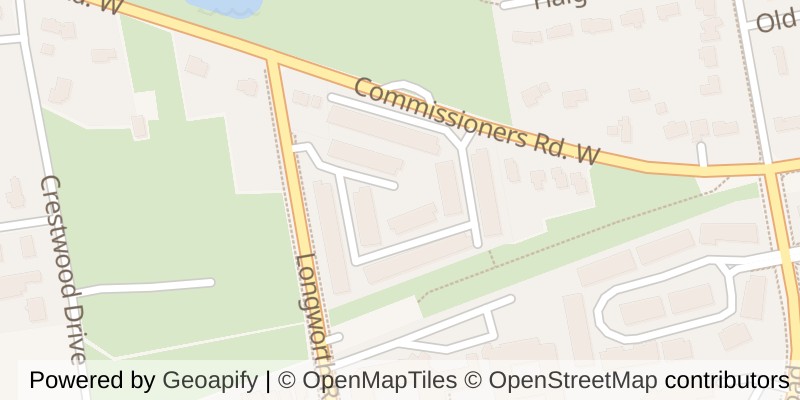 Map of 15 - 800 COMMISSIONERS ROAD W, London South (South L)