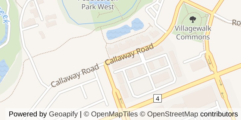 Map of 299 CALLAWAY ROAD, London North (North R)