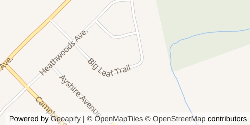 Map of 3931 BIG LEAF TRAIL, London South (South V)