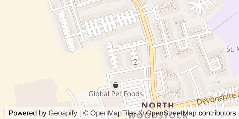 Map of 2 - 397 SPRINGBANK AVENUE N, Woodstock (Woodstock - North)