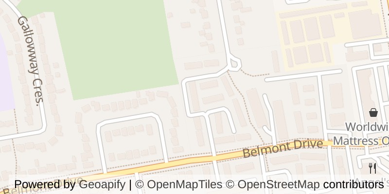 Map of 31 - 135 BELMONT DRIVE, London South (South O)