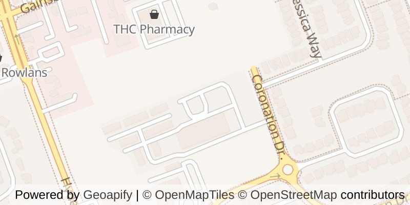 Map of 1007 - 1030 CORONATION DRIVE, London North (North I)