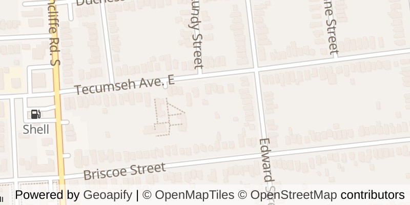 Map of 55 TECUMSEH AVENUE, London South (South F)