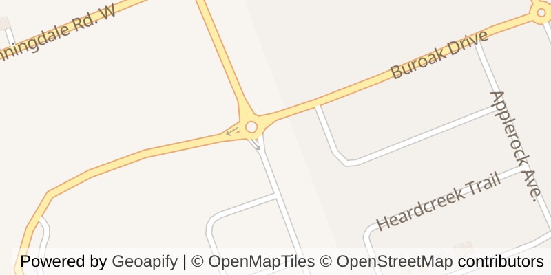 Map of 2408 JORDAN BOULEVARD, London North (North S)