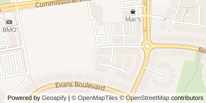 Map of 66 - 2070 MEADOWGATE BOULEVARD, London South (South U)
