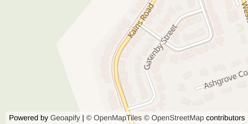 Map of 2505 KAINS ROAD, London South (South A)