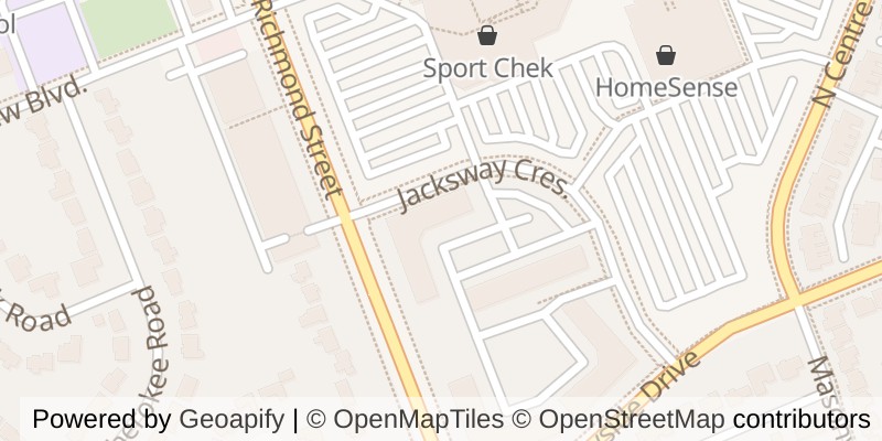 Map of 114 - 15 JACKSWAY CRESCENT, London North (North G)