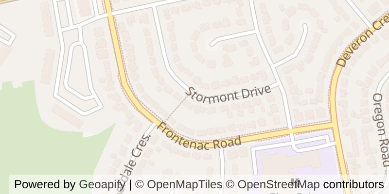 Map of 23 STORMONT DRIVE, London South (South T)