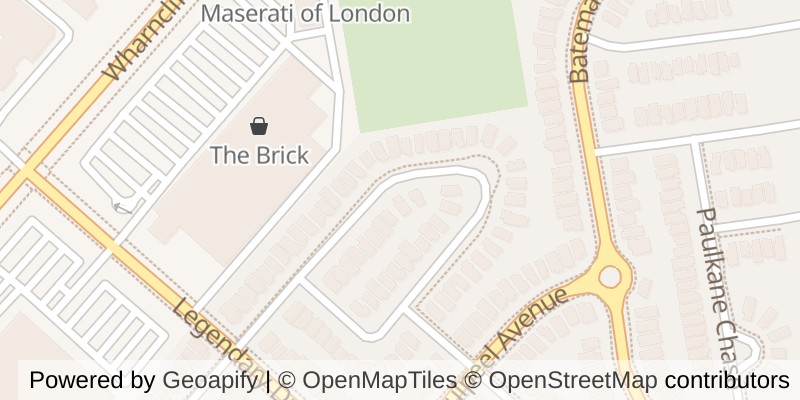 Map of 3268 EMILYCARR LANE, London South (South W)