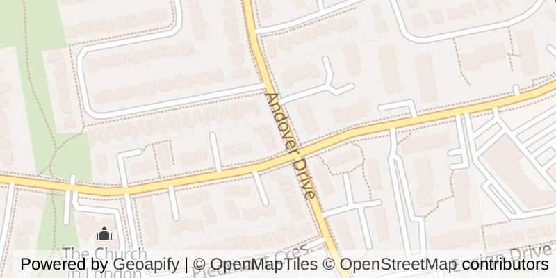 Map of 122 ANDOVER DRIVE, London South (South N)