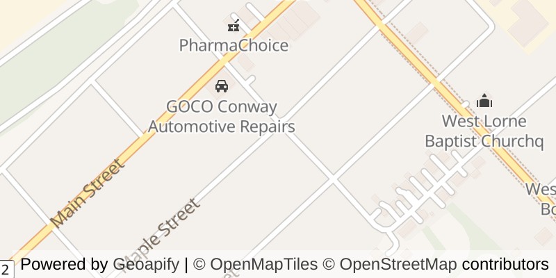 Map of 182 MAPLE STREET, West Elgin (West Lorne)