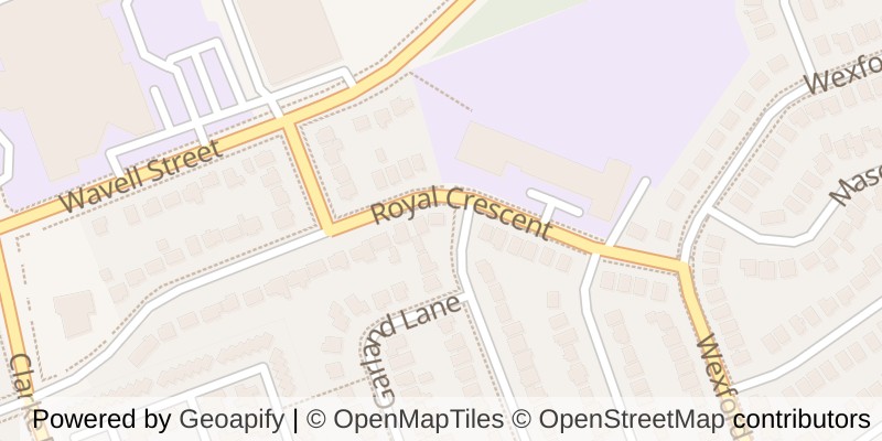 Map of 1975 ROYAL CRESCENT, London East (East I)