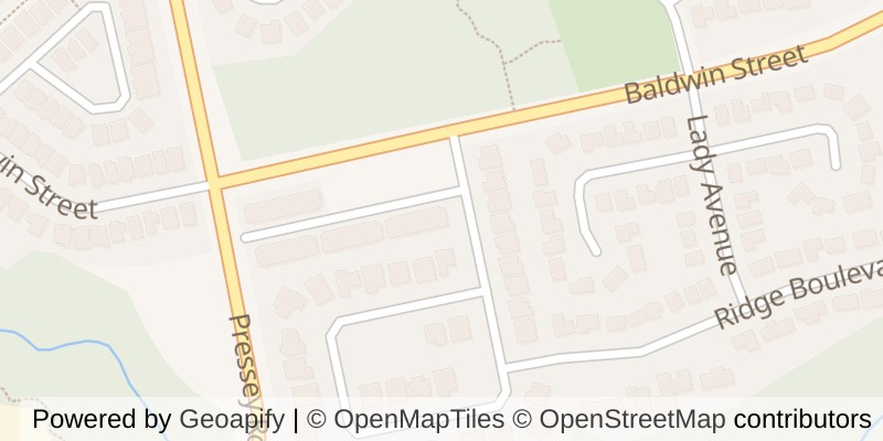 Map of 101 - 5 WOODHAVEN DRIVE, Tillsonburg