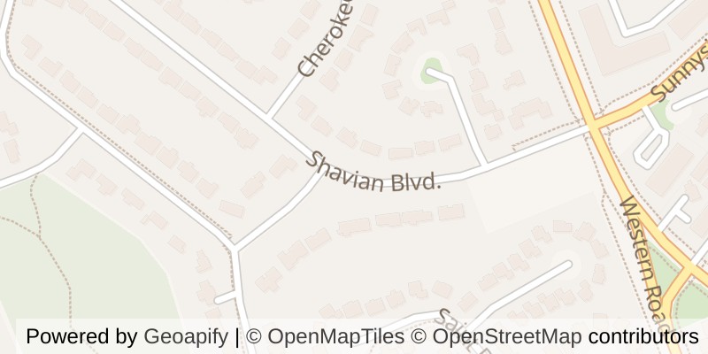 Map of 47 SHAVIAN BOULEVARD, London North (North A)