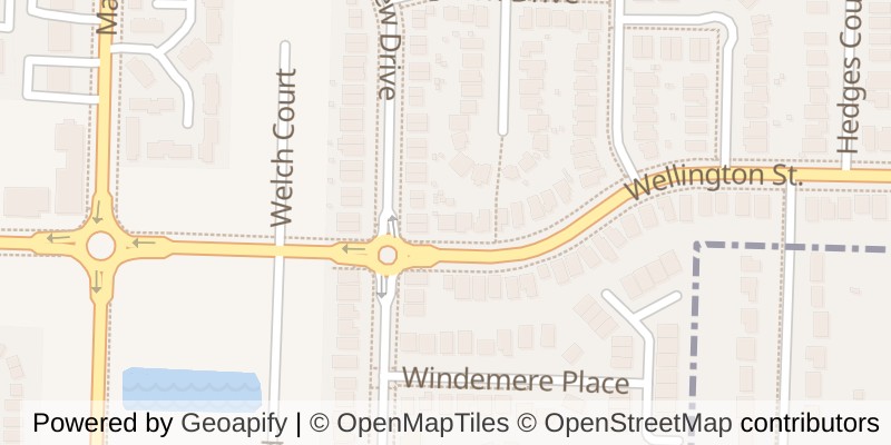 Map of 549 WELLINGTON STREET, St. Thomas