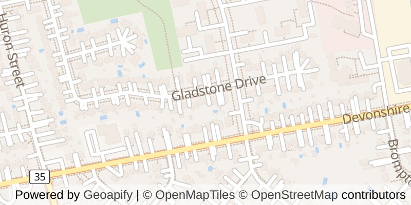 Map of 768 GLADSTONE DRIVE, Woodstock (Woodstock - North)