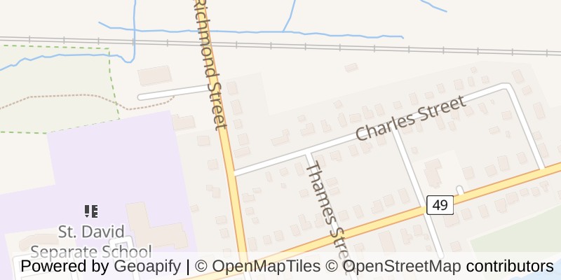 Map of 22 CHARLES STREET, Thames Centre (Dorchester)