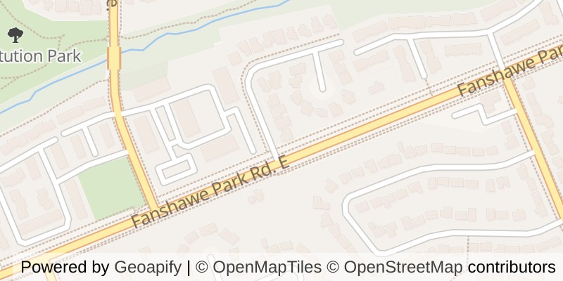 Map of 2 STONEYCREEK CRESCENT, London North (North C)